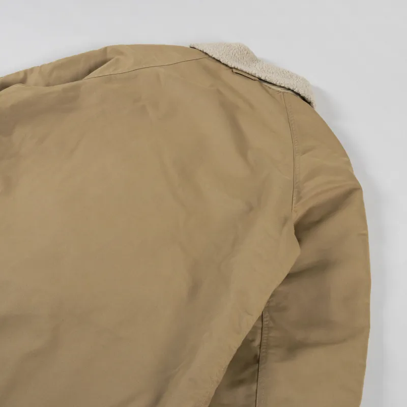 Universal Works Reversible Mackinaw Jacket Sand Brush P Tech Sherpa-7