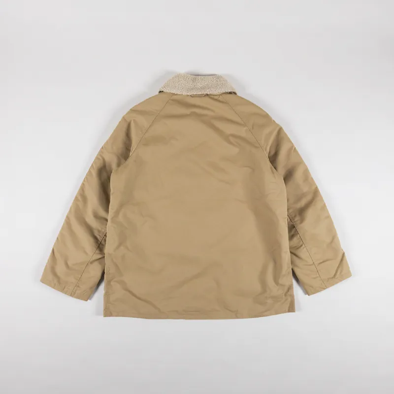 Universal Works Reversible Mackinaw Jacket Sand Brush P Tech Sherpa-2