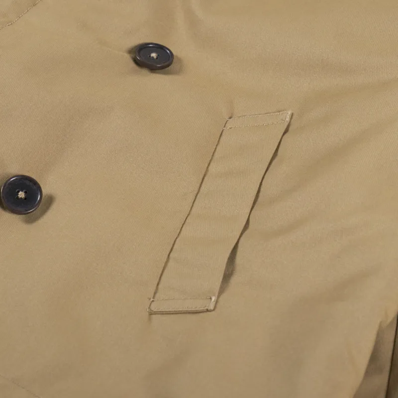 Universal Works Reversible Mackinaw Jacket Sand Brush P Tech Sherpa-12