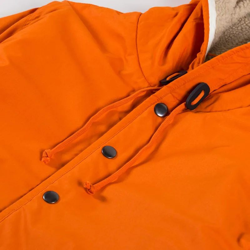 Universal Works Reversible Simple Hooded Jacket Orange Sand-8