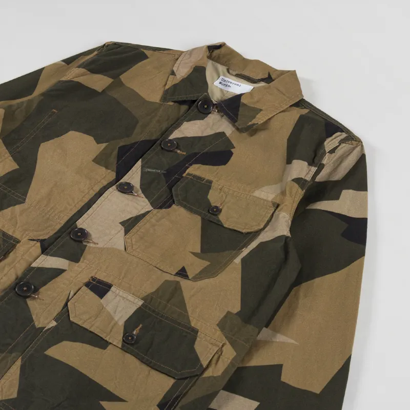 Universal Works Utility Jacket Brown Swedish Camo-2