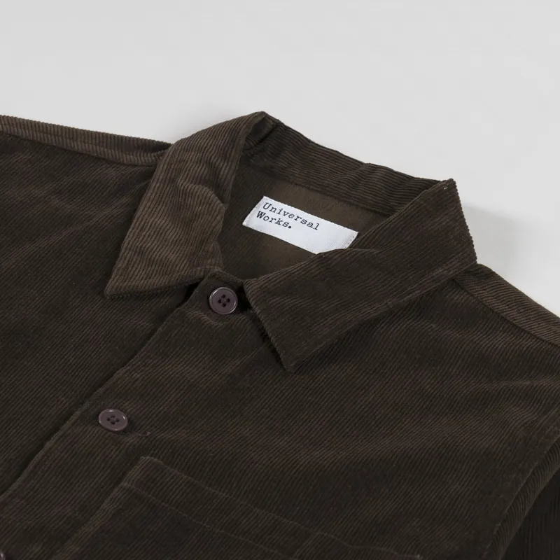 Universal Works Uniform Jacket Brown Fine Cord-4
