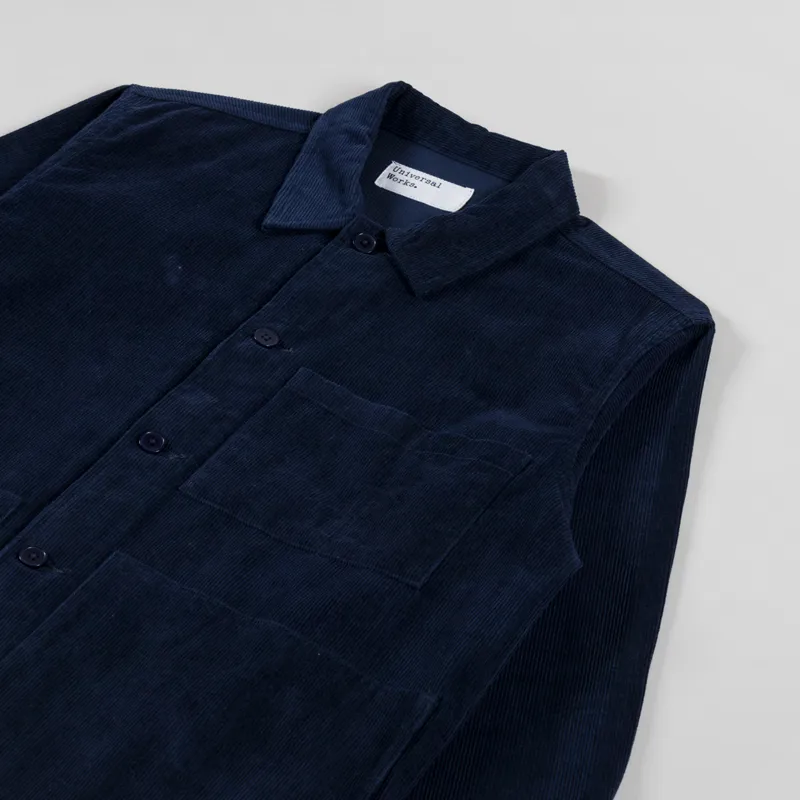 Universal Works Uniform Jacket Navy Fine Cord-2