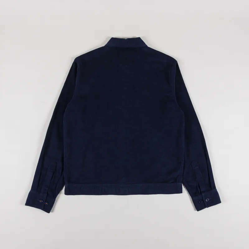 Universal Works Uniform Jacket Navy Fine Cord-1