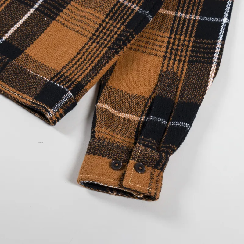 Universal Works Uniform Jacket Earth II Check Brown-8