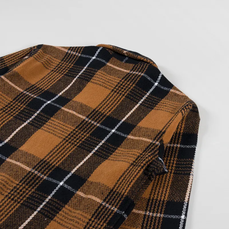 Universal Works Uniform Jacket Earth II Check Brown-3