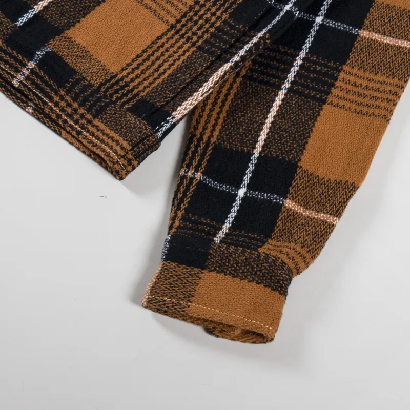 Universal Works Uniform Jacket Earth II Check Brown-7