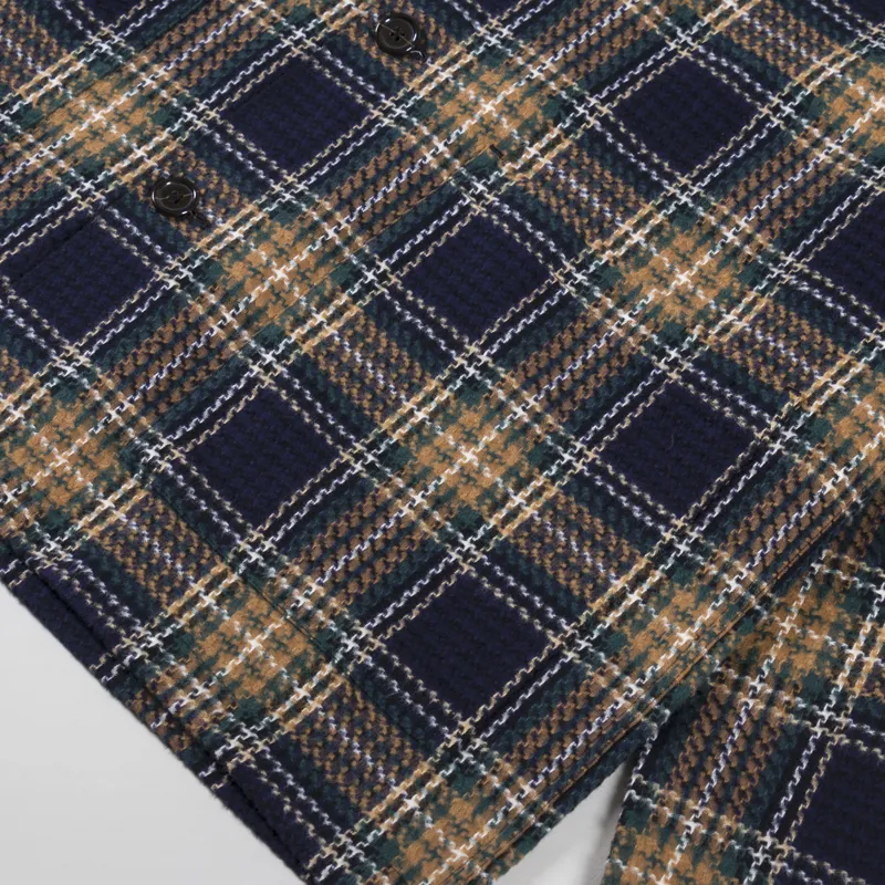 Universal Works Easy Jacket Navy Green Lake Cotton-7