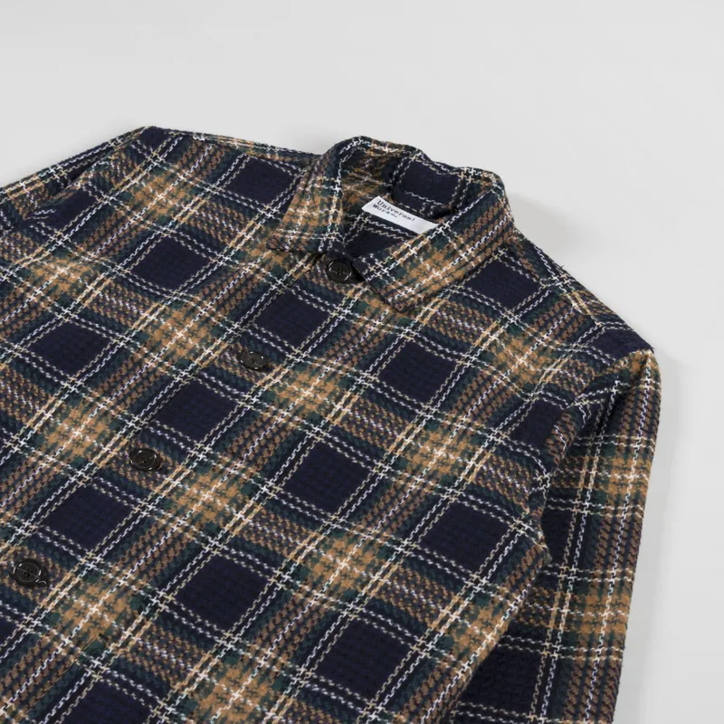 Universal Works Easy Jacket Navy Green Lake Cotton-2