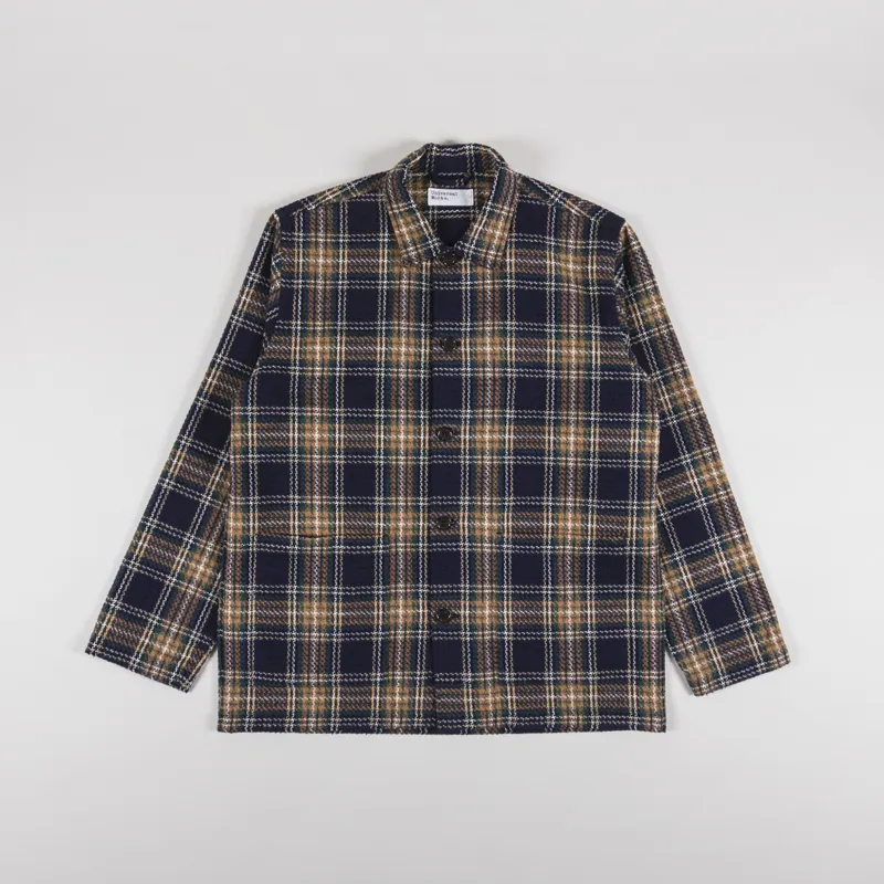 Universal Works Easy Jacket Navy Green Lake Cotton