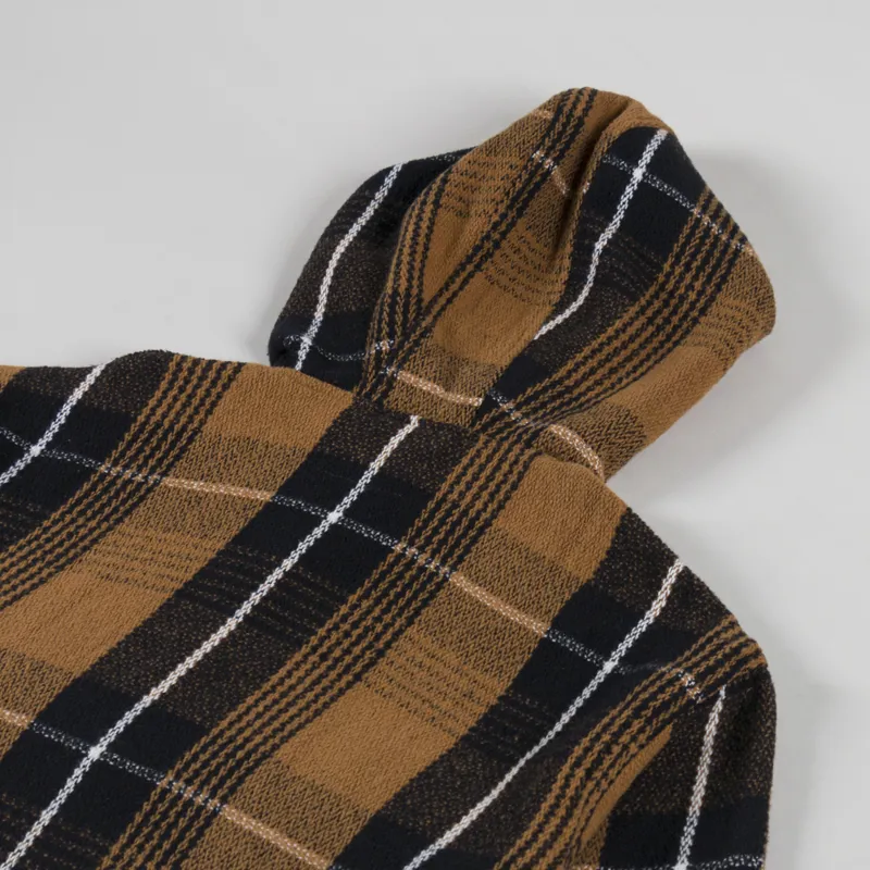 Universal Works Pullover Anorak Brown Earth II Check-3