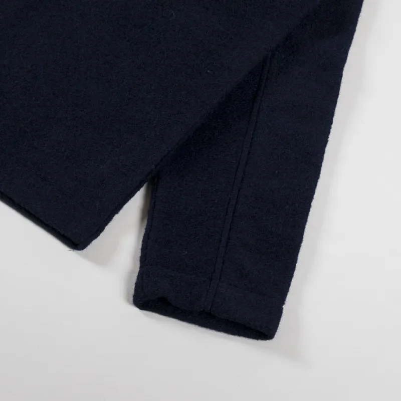 Universal Works Womens Field Jacket Navy Wool Fleece-11