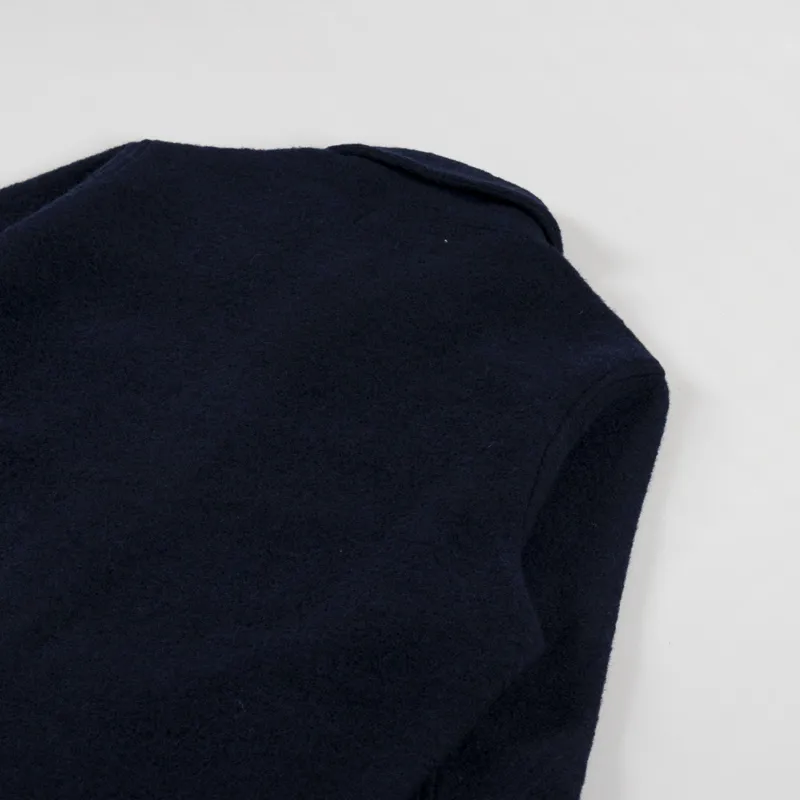Universal Works Womens Field Jacket Navy Wool Fleece-7