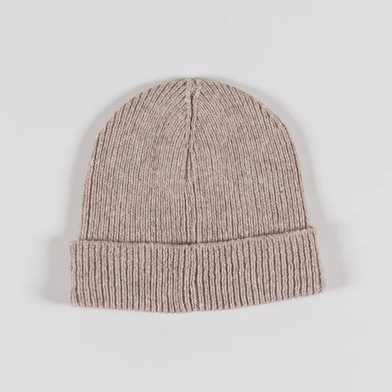 Universal Works Watch Cap Fawn Eco Wool-1