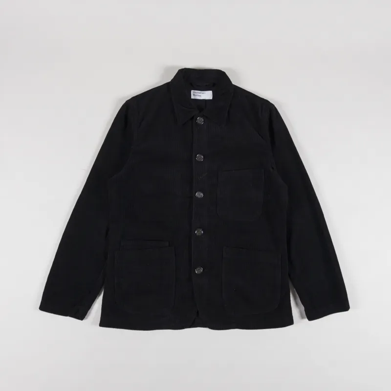 Universal Works Bakers Jacket Black Corduroy