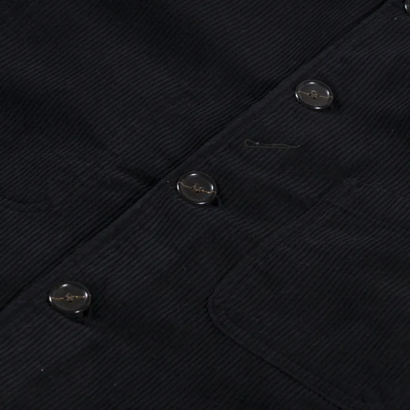Universal Works Bakers Jacket Black Corduroy-5