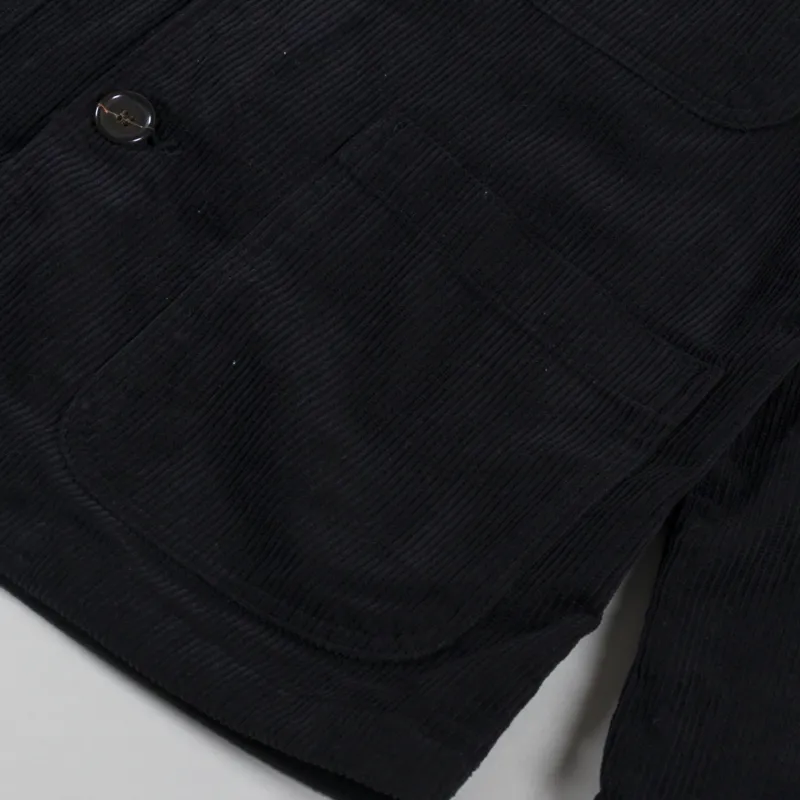 Universal Works Bakers Jacket Black Corduroy-7
