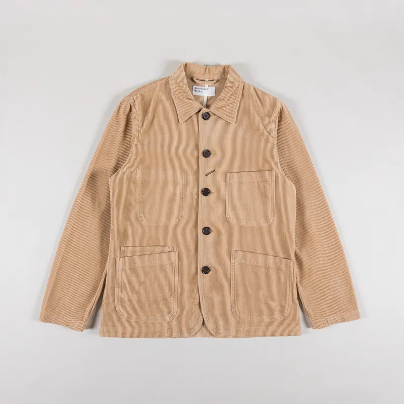 Universal Works Bakers Jacket Fawn Corduroy