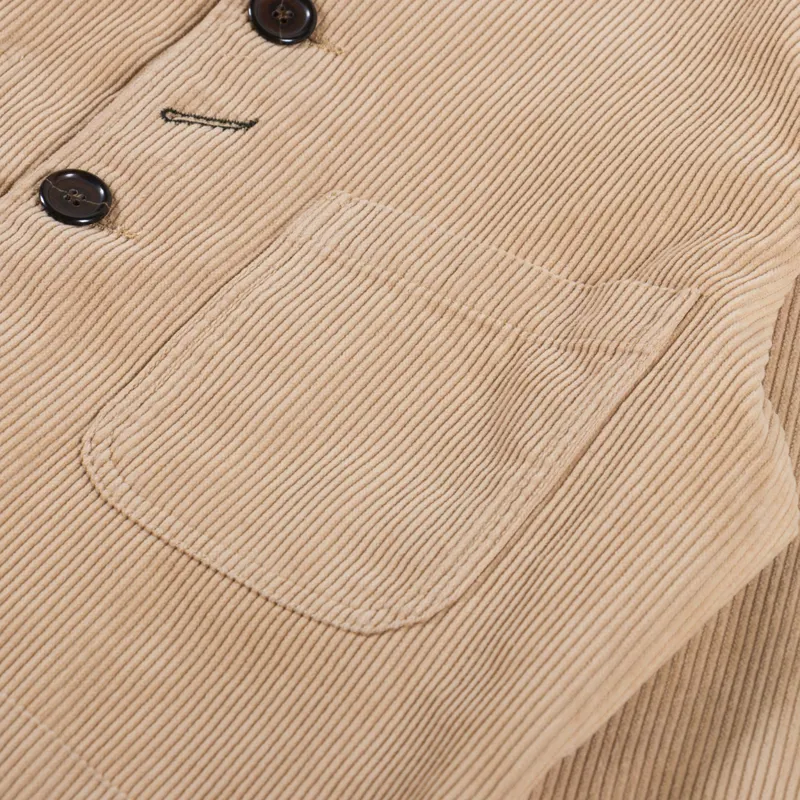 Universal Works Bakers Jacket Fawn Corduroy-7