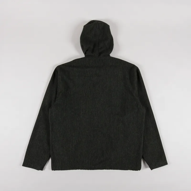 Universal Works Fistral II Jacket Black Olive Stripe Wool Mix-1