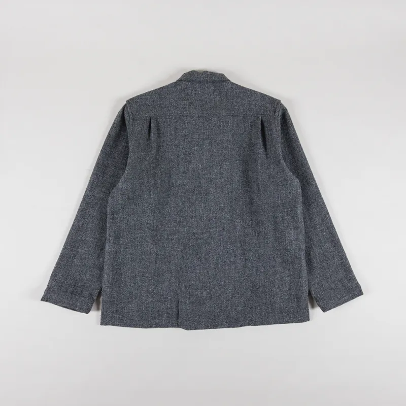 Universal Works Mens Easy Jacket Grey Harris Tweed