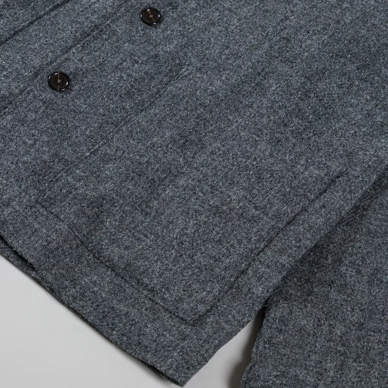 Universal Works Easy Jacket Grey Harris Tweed-6