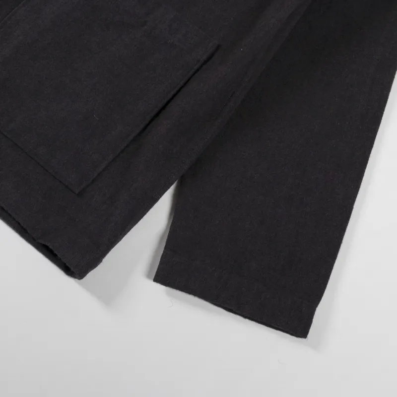 Universal Works Dockside Jacket Brown Soft Flannel Cotton-8