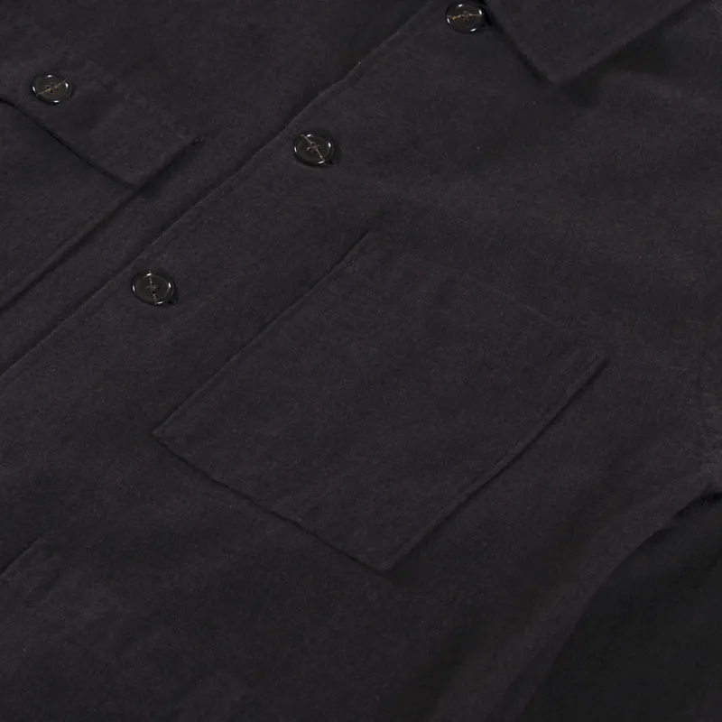 Universal Works Dockside Jacket Brown Soft Flannel Cotton-6