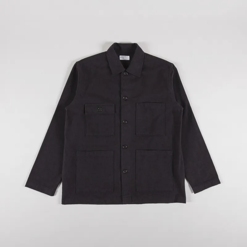 Universal Works Dockside Jacket Brown Soft Flannel Cotton