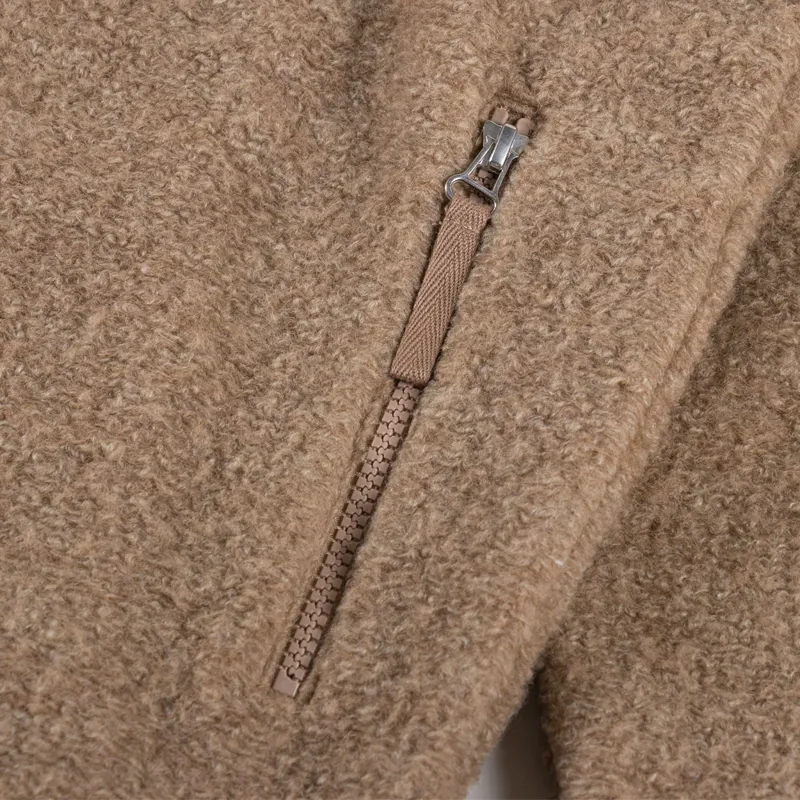 Universal Works Climbing Jacket Sand Teddy Fleece-6