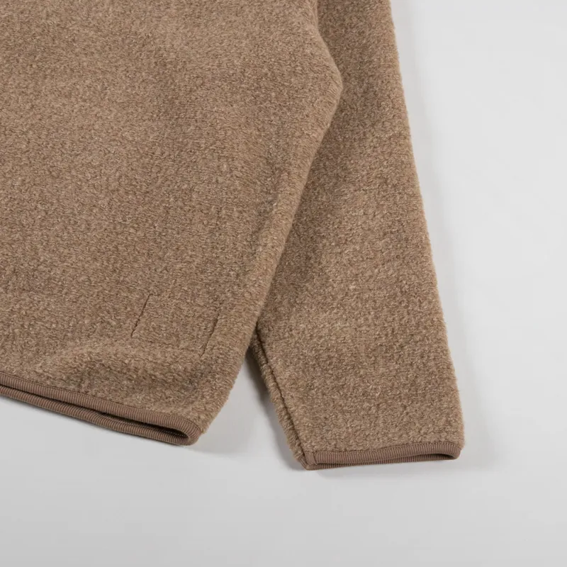 Universal Works Climbing Jacket Sand Teddy Fleece-8