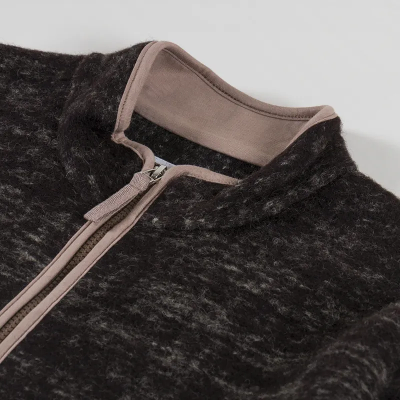 Universal Works Climbing Jacket Brown Marble Fleece-4