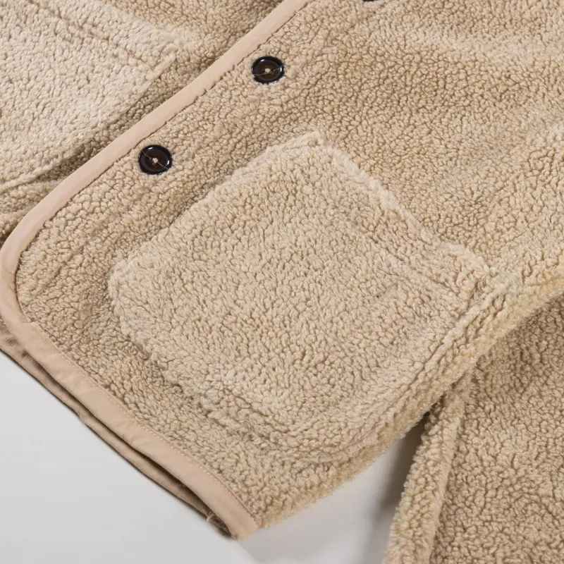 Universal Works Womens Lancaster Jacket Stone Mountain Fleece-10