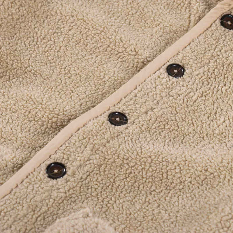 Universal Works Womens Lancaster Jacket Stone Mountain Fleece-9