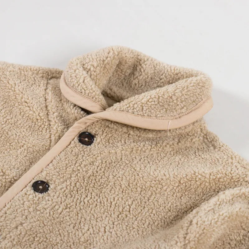 Universal Works Womens Lancaster Jacket Stone Mountain Fleece-8