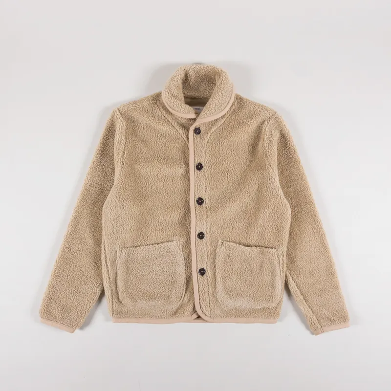 Universal Works Womens Lancaster Jacket Stone Mountain Fleece-4