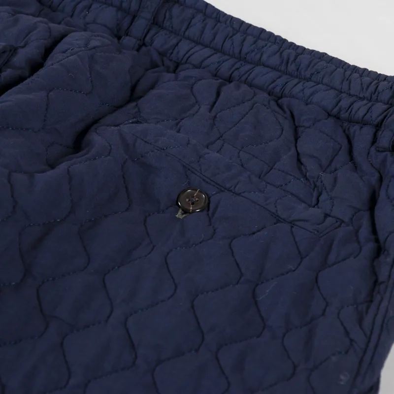 Universal Works Womens Oxford Pant Dark Navy Quilt Cotton-12