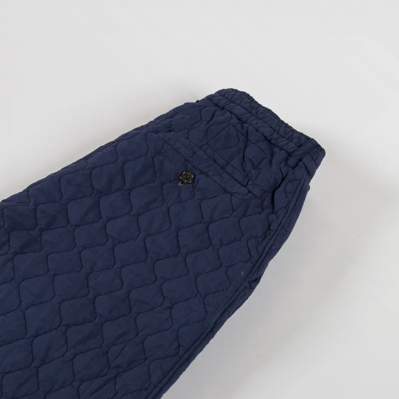 Universal Works Womens Oxford Pant Dark Navy Quilt Cotton-10