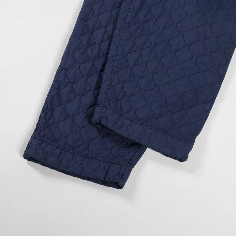 Universal Works Womens Oxford Pant Dark Navy Quilt Cotton-11