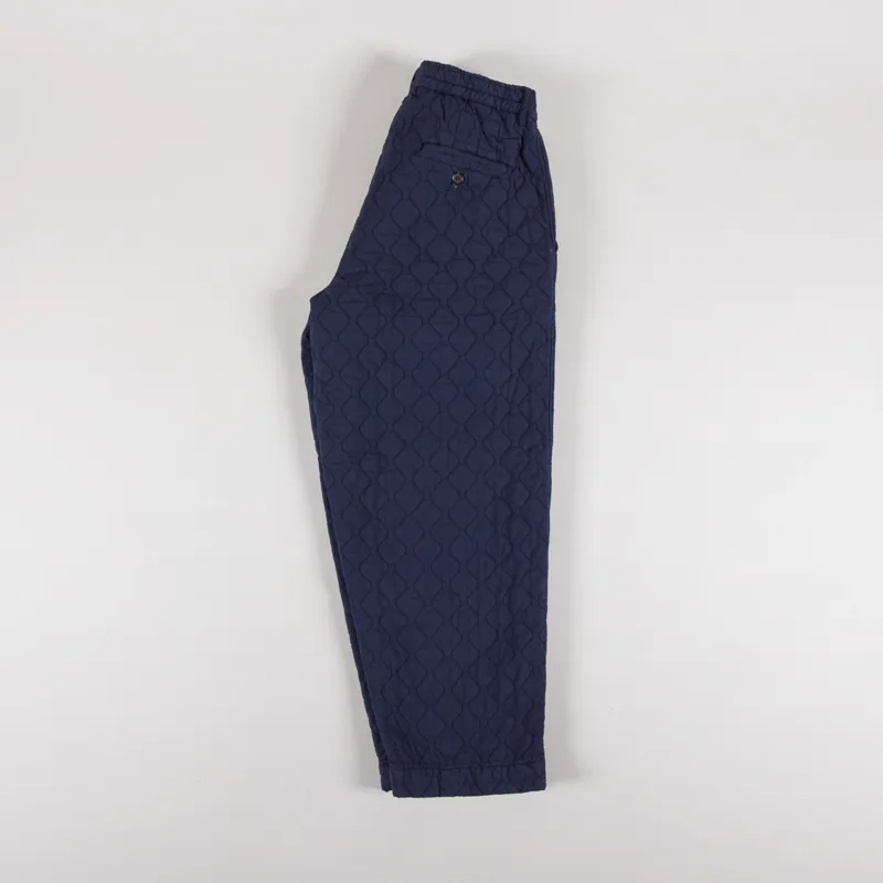 Universal Works Womens Oxford Pant Dark Navy Quilt Cotton-6