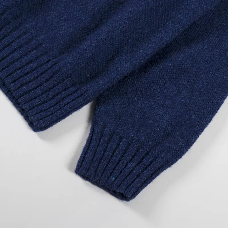 Universal Works Seamless Crew Indigo Supersoft Knit-4