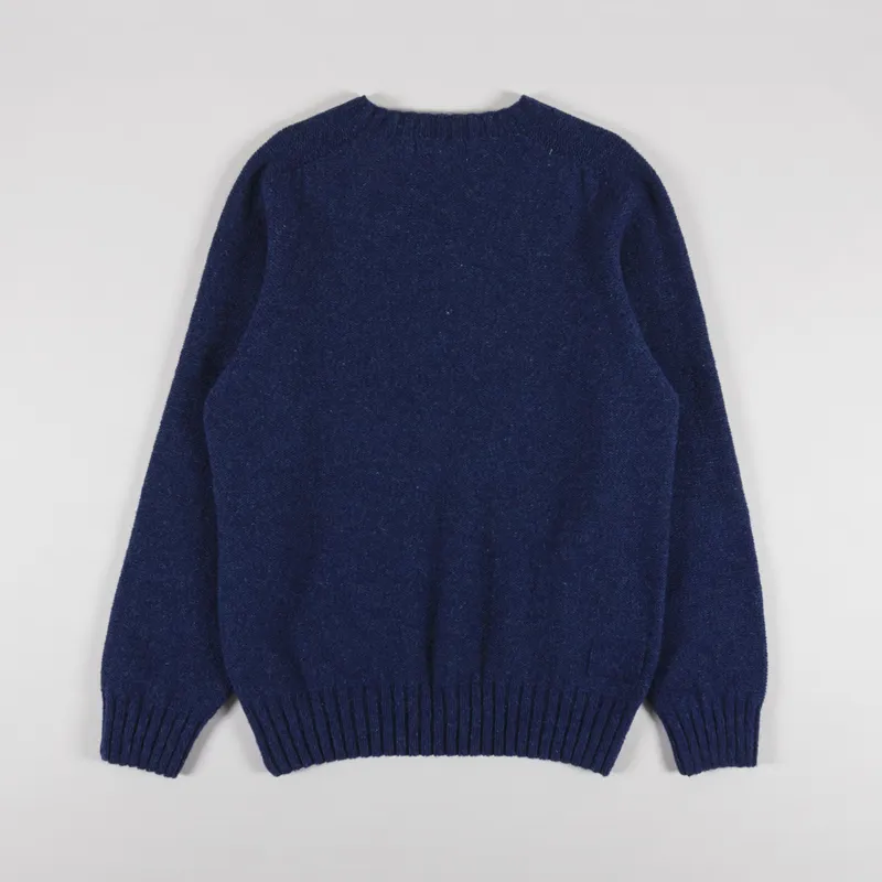 Universal Works Seamless Crew Indigo Supersoft Knit-1