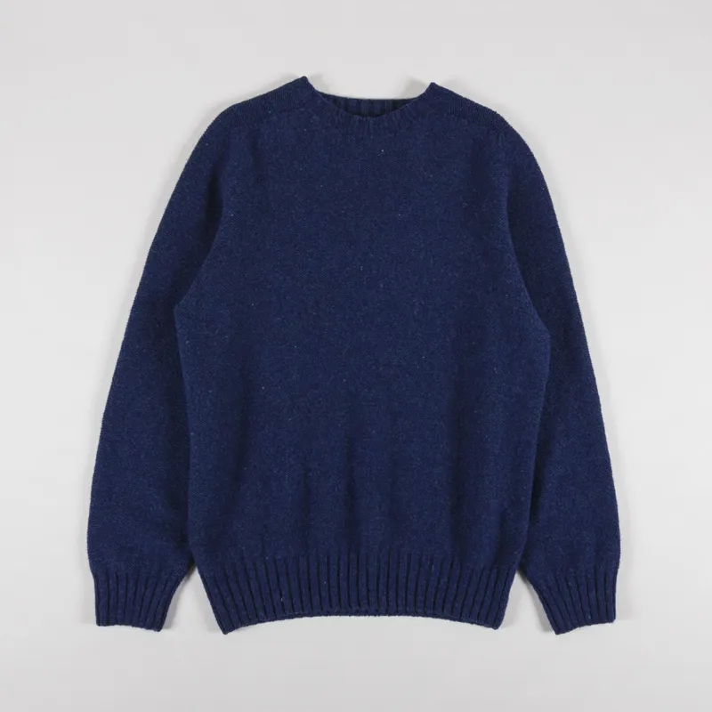 Universal Works Seamless Crew Indigo Supersoft Knit