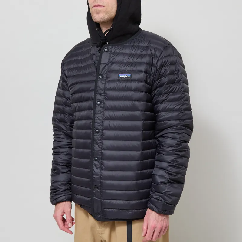 Patagonia Lightweight Down Sweater Cardigan Black-1