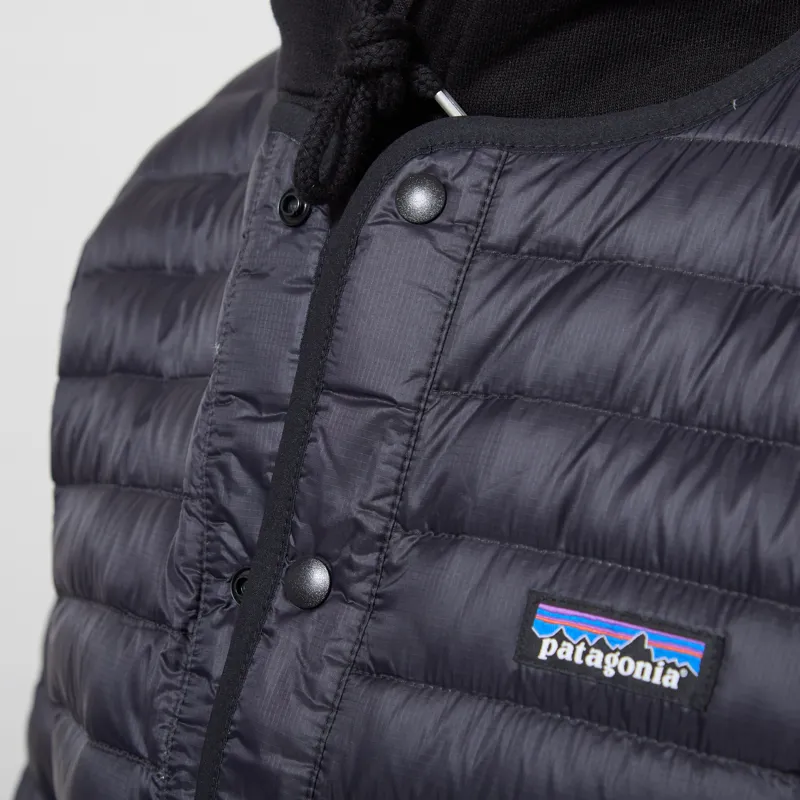 Patagonia Lightweight Down Sweater Cardigan Black-3