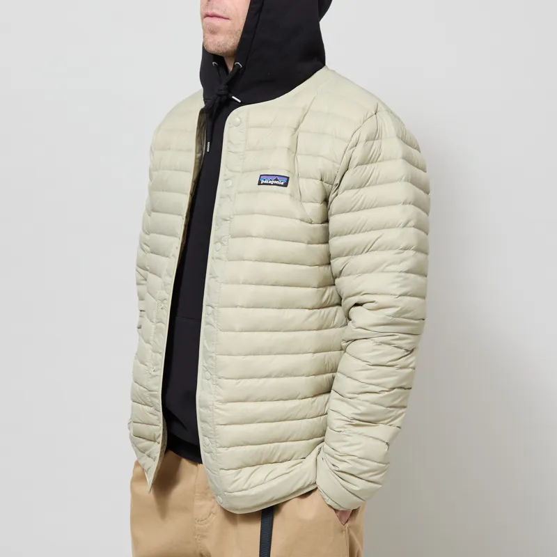 Patagonia Lightweight Down Sweater Cardigan Weathered Stone-1