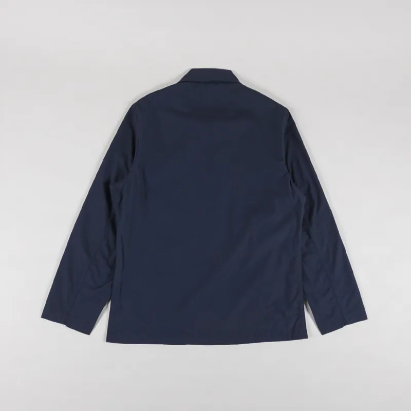 Universal Works Bakers Chore Jacket Navy Recycled Polytech-1