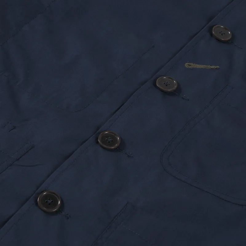 Universal Works Bakers Chore Jacket Navy Recycled Polytech-5