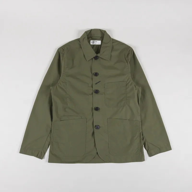 Universal Works Bakers Chore Jacket Olive Recycled Polytech