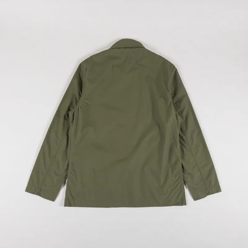 Universal Works Bakers Chore Jacket Olive Recycled Polytech-1